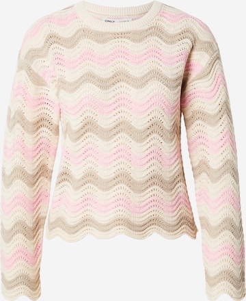 Pulover 'ONLASA' de la ONLY pe bej: față