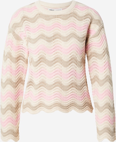 ONLY Neulepaita 'ONLASA' värissä beige / vaaleanruskea / roosa, Tuotenäkymä