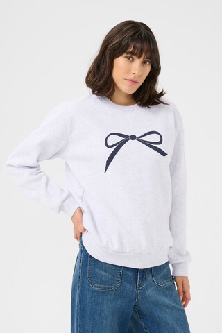 Kaffe Sweatshirt 'Anne' in Grau: Vorderseite