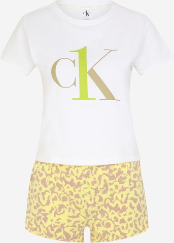 Calvin Klein Underwear Pyjama in Wit: voorkant
