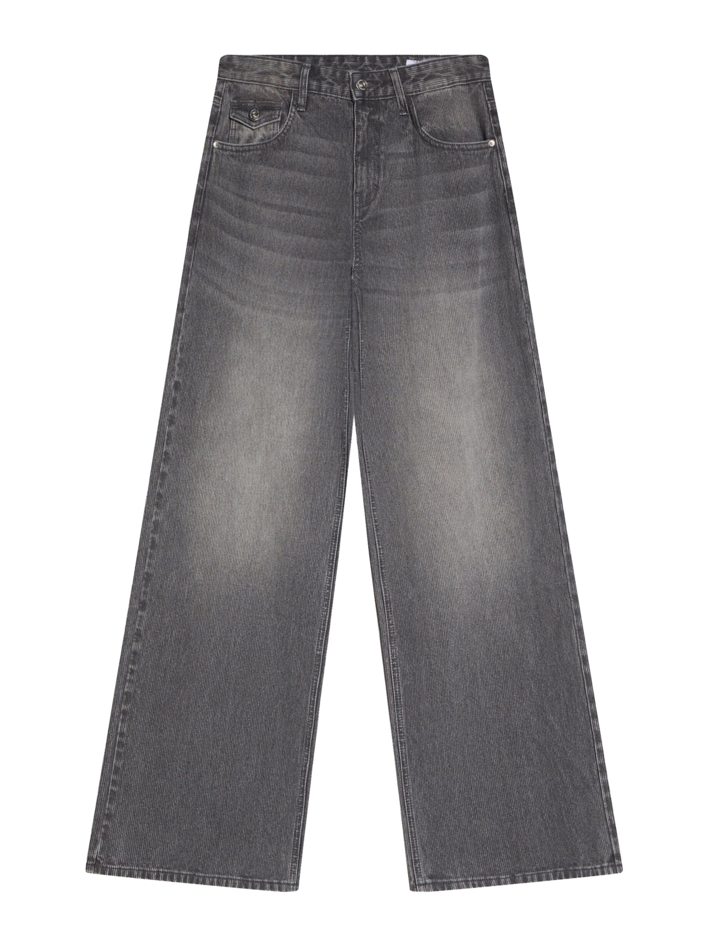 Bershka Baggy Jeans in Grijs: voorkant