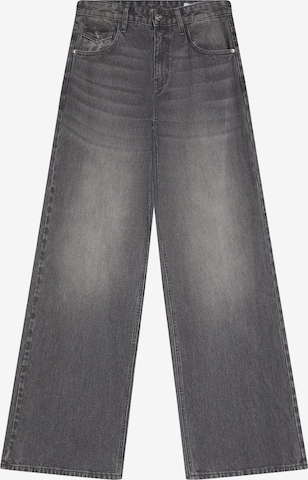 BershkaBaggy Traperice - siva boja: prednji dio