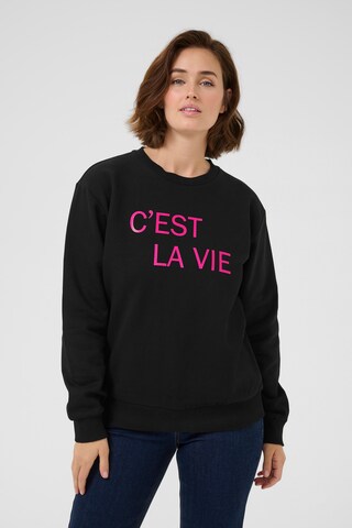Kaffe Sweatshirt 'Anne' in Schwarz: Vorderseite