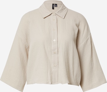 VERO MODA Blouse 'NATALI' in Grijs: voorkant