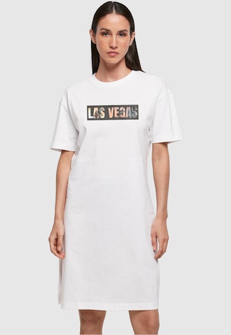 Merchcode Kleid 'Las Vegas' in Weiß: predná strana