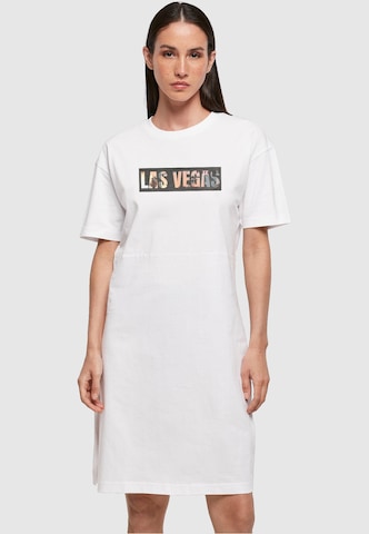 Merchcode Jurk 'Las Vegas' in Wit: voorkant