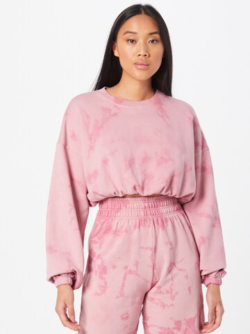 Public Desire Sweatshirt in Roze: voorkant