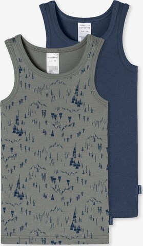SCHIESSER Onderhemd ' Fine Rib Multi ' in Blauw: voorkant