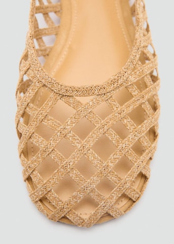 MANGO Ballerina 'Ros' i brun