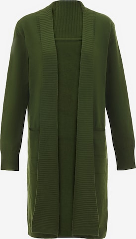 dulcey Knit Cardigan in Green: front