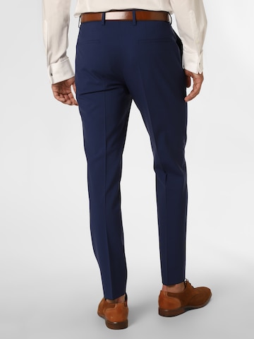 Coupe slim Pantalon à plis 'H-Genius' BOSS Black en bleu