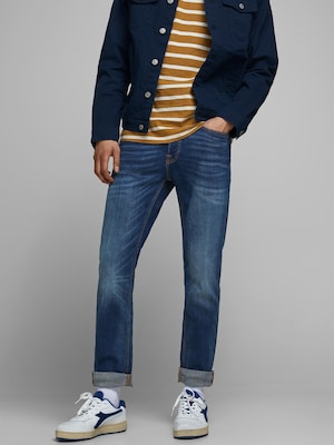 JACK & JONES Jeans 'Tim' en bleu denim