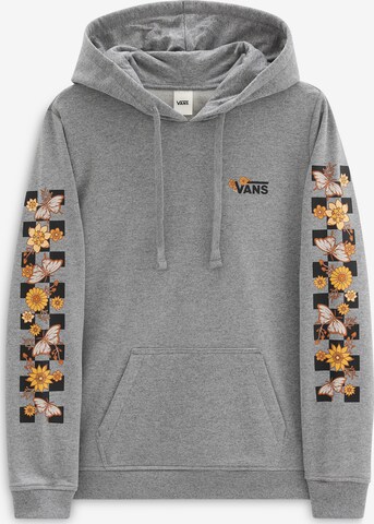 VANS Sweatshirt 'WM TRIPPY FLORAL' in Grey: front