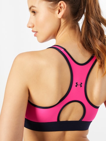 UNDER ARMOUR Bustier Sport bh 'Armour' in Roze