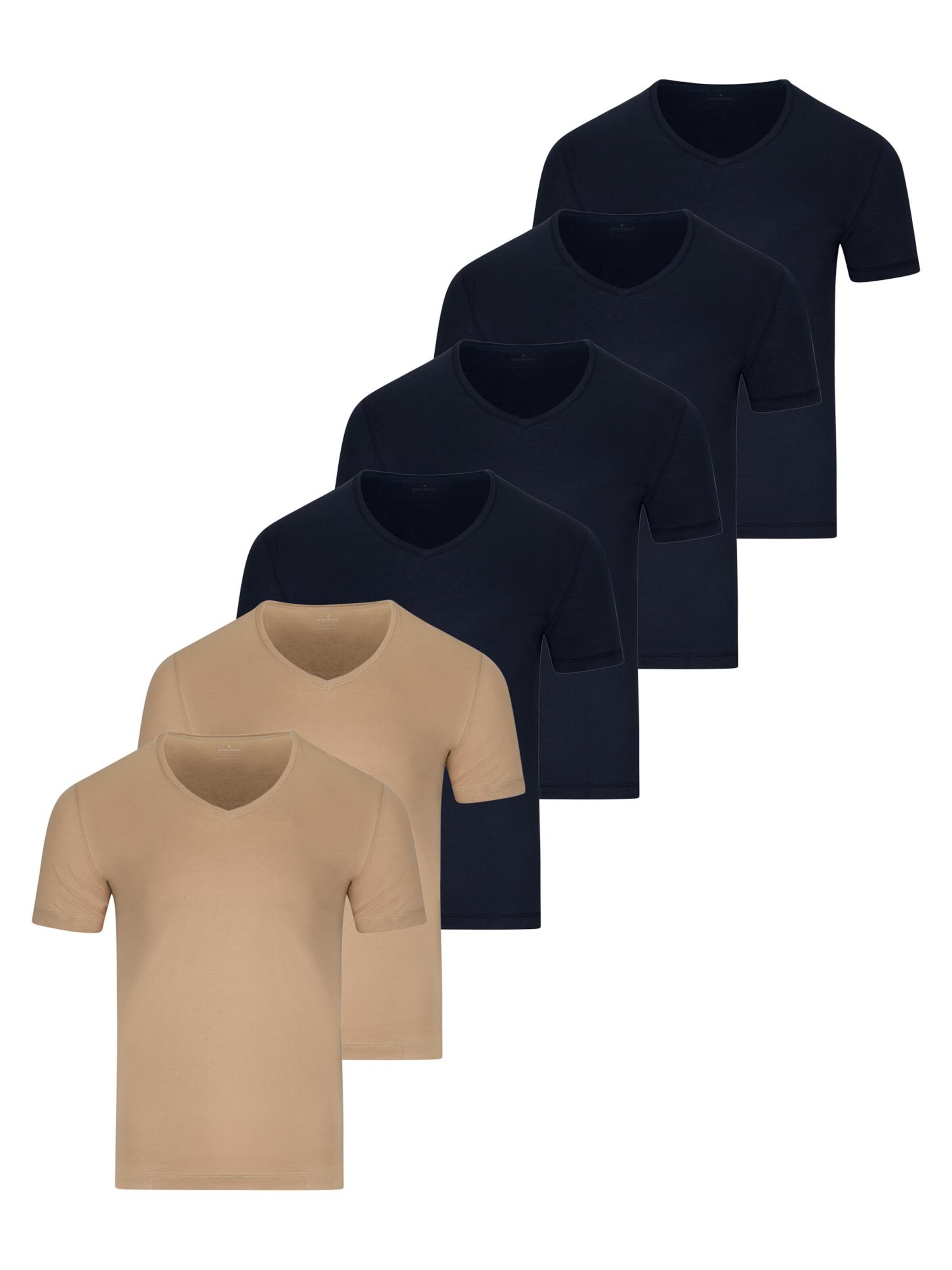 Ragman Undershirt 'Basic' in Blue: front