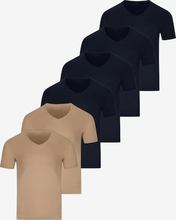 Ragman Undershirt 'Basic' in Blue: front