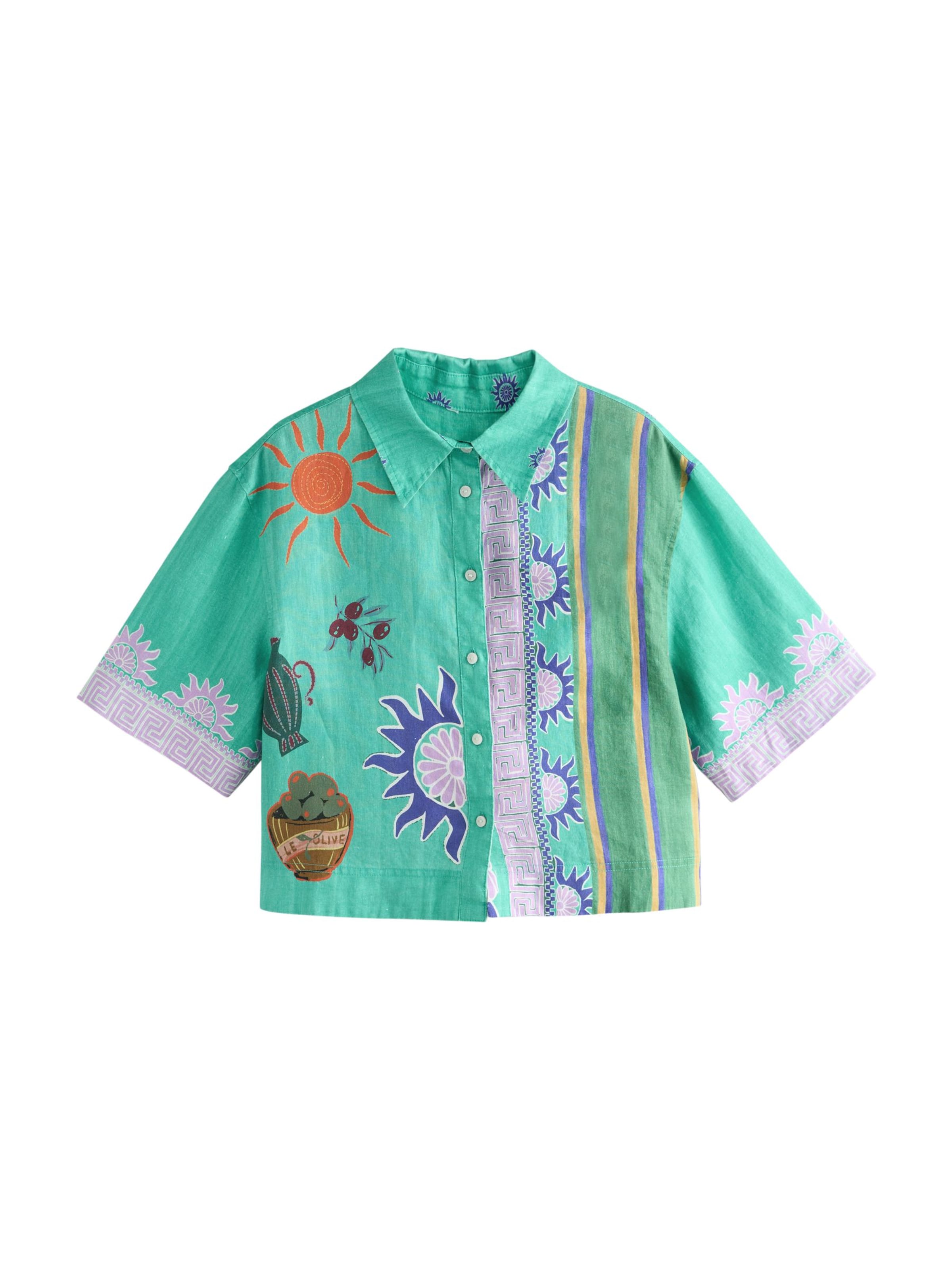 Next Blouse 'N. Premium' in Groen: voorkant