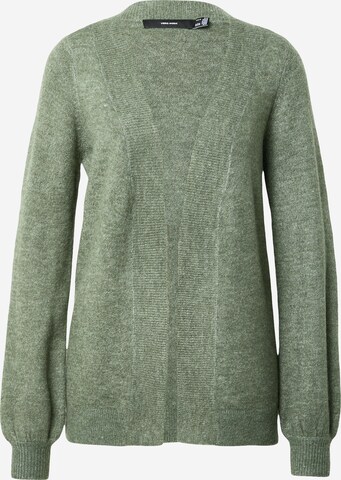 VERO MODA Knit Cardigan 'Lefile' in Green: front