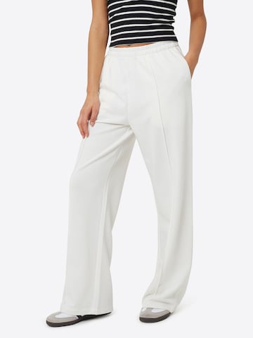 BRAVE SOUL Wide leg Broek in Wit: voorkant