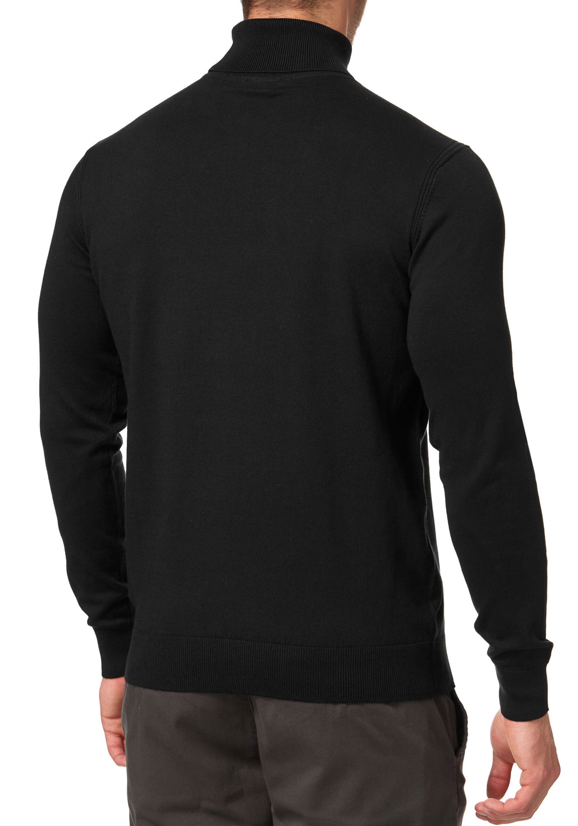 INDICODE JEANS Sweater in Black