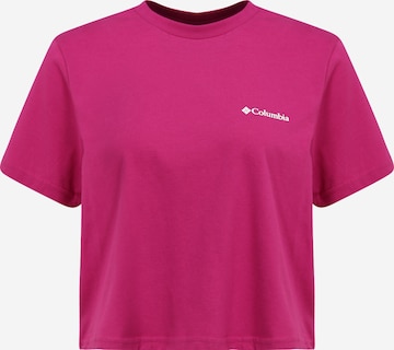 COLUMBIA - Camisa funcionais 'River' em roxo: frente