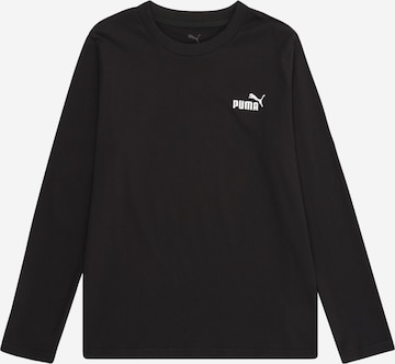 PUMA Футболка 'ESS No. 1' в Черный: спереди