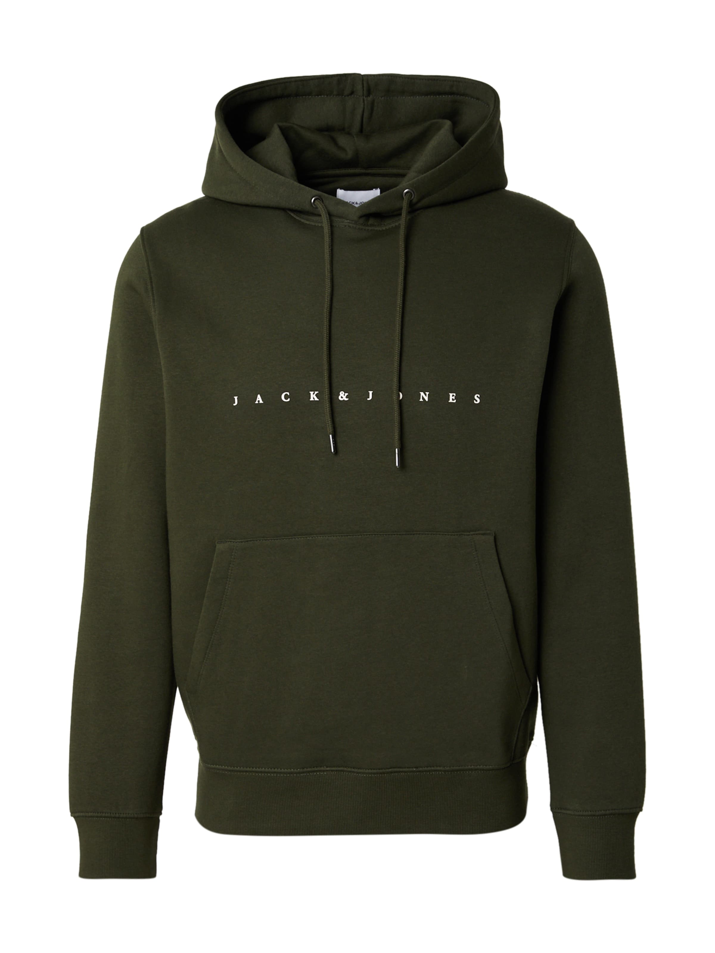 JACK & JONES Sweatshirt 'JJEStar' in Green: front