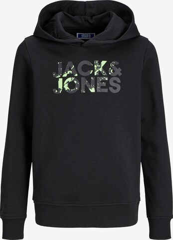 Sweat 'COMMERCIAL' Jack & Jones Junior en noir : devant