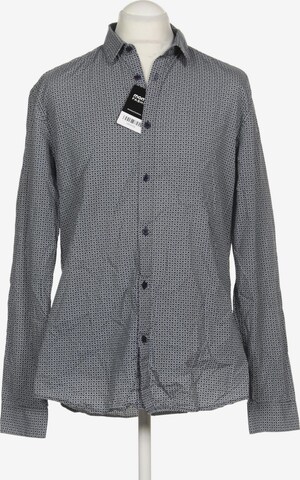 Jules Button Up Shirt in XL in Blue: front