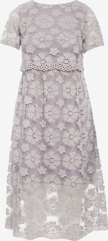 made of emotion Jurk in Grijs: voorkant