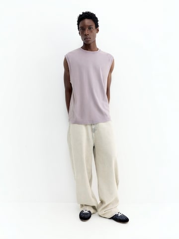 Pull&Bear T-shirt 'STWD' i lila