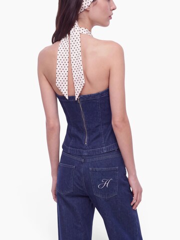 Haut hzl the label en bleu