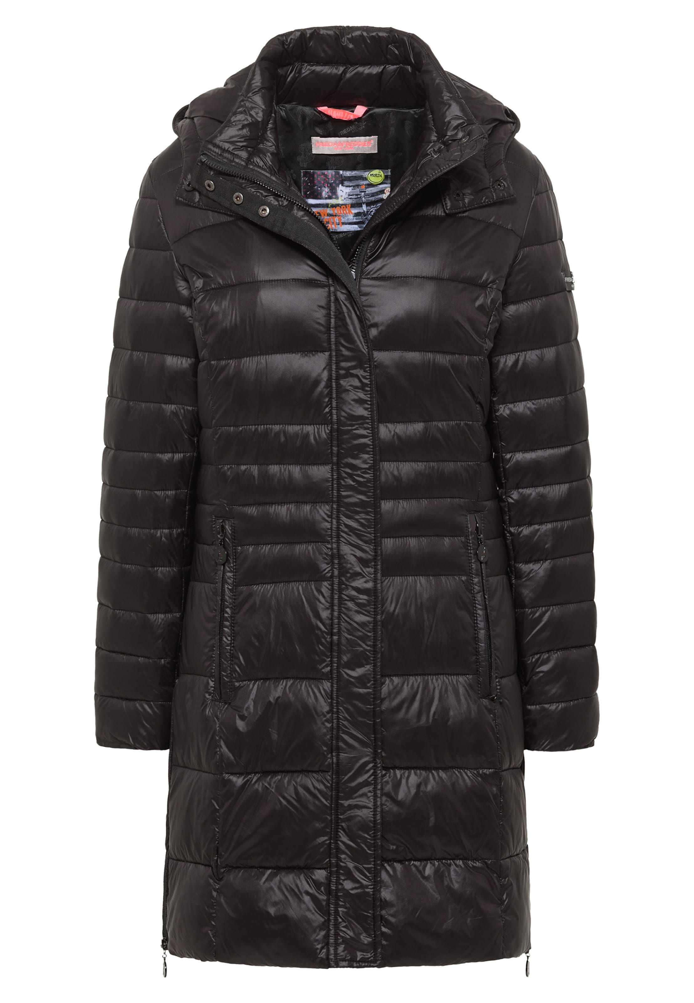 Frieda & Freddies NY Wintermantel 'Dalia 2' in Schwarz: Vorderseite