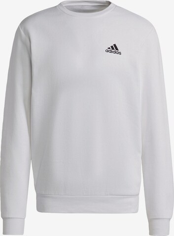 Sweat de sport 'Essentials' ADIDAS SPORTSWEAR en blanc : devant