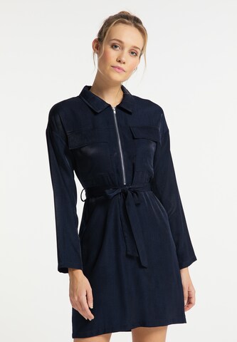 Robe-chemise DreiMaster Vintage en bleu : devant