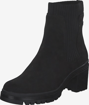 Botine de la s.Oliver pe negru: față