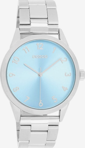 OOZOO Uhr in Silber: Vorderseite