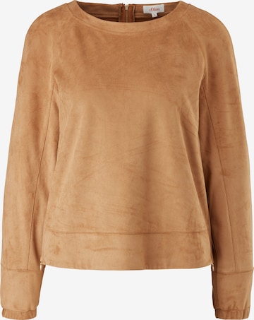 s.Oliver Sweatshirt in Brown: front