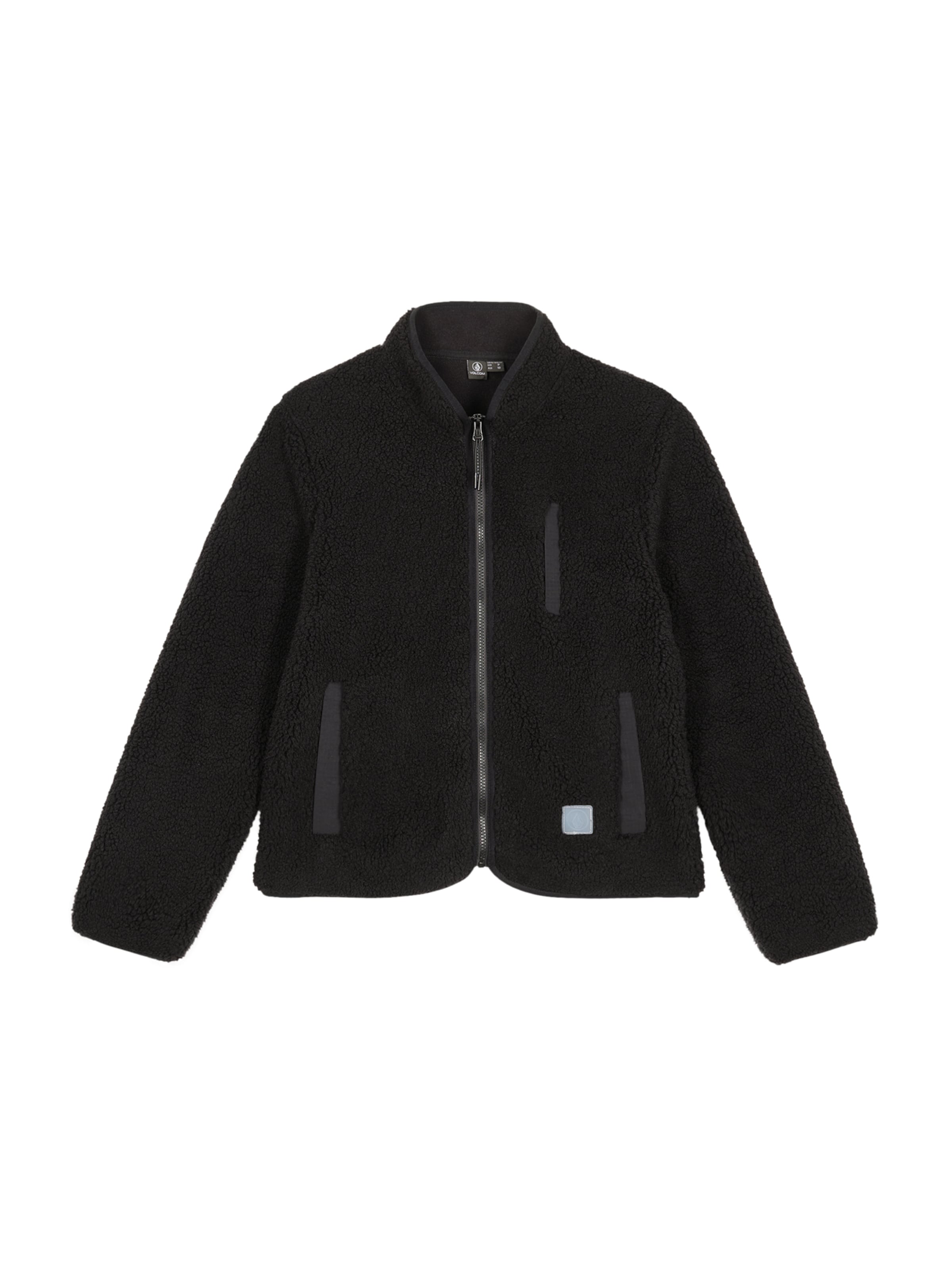 Veste en polaire 'Wuzer Fuzzar' Volcom en noir : devant