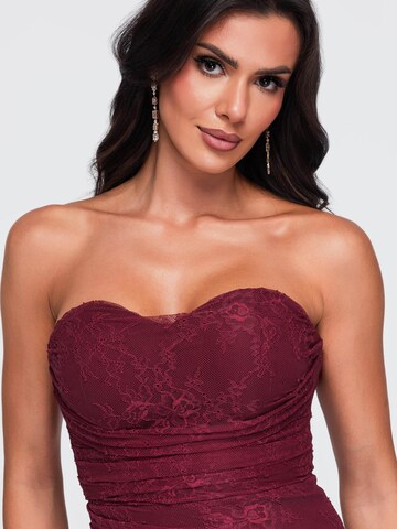 Ombre - Vestido de noche en rojo