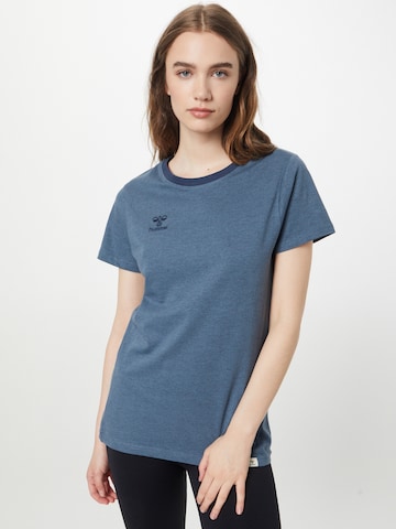 T-shirt fonctionnel 'Move' Hummel en bleu : devant