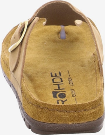 ROHDE T-Bar Sandals in Beige