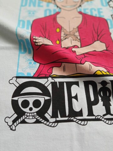 One Piece Shirt 'Monkey D. Ruffy'‌‌‌‌‌‌‌ in Weiß
