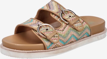 Rieker Mules in Beige: front