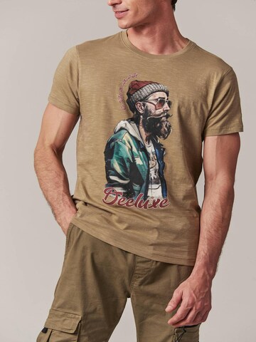 T-Shirt 'Hipster' Deeluxe en marron