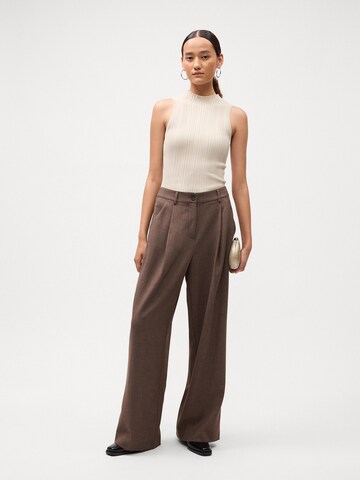 MSCH COPENHAGEN Wide leg Pantalon 'Rosina Michelle' in Bruin