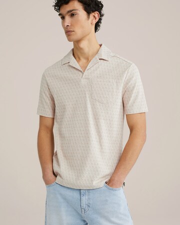 T-Shirt WE Fashion en beige : devant