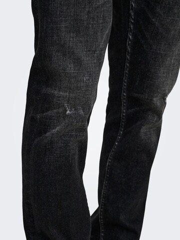 Coupe slim Jean 'ONSLOOM' Only & Sons en noir
