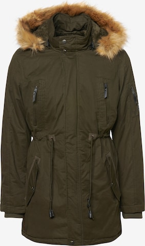 Parka d’hiver KOROSHI en vert : devant