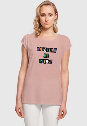 T-shirt 'Please X' Merchcode en rose : devant